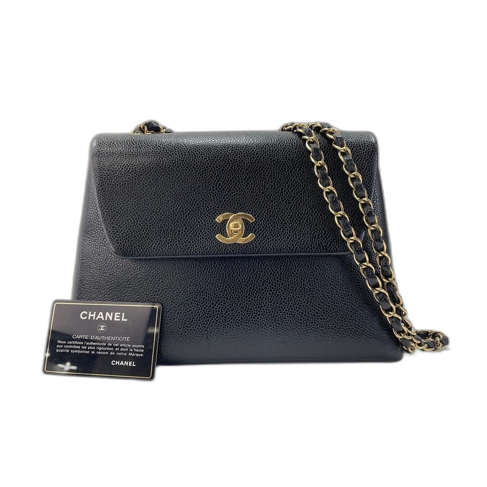 Chanel Trapeze Shoulder Bag, Black